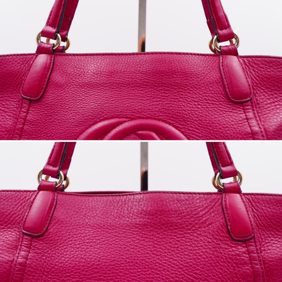 AO19❤️ GUCCI Soho Pebbled Calfskin Small Top Handle - Picture 4 of 15
